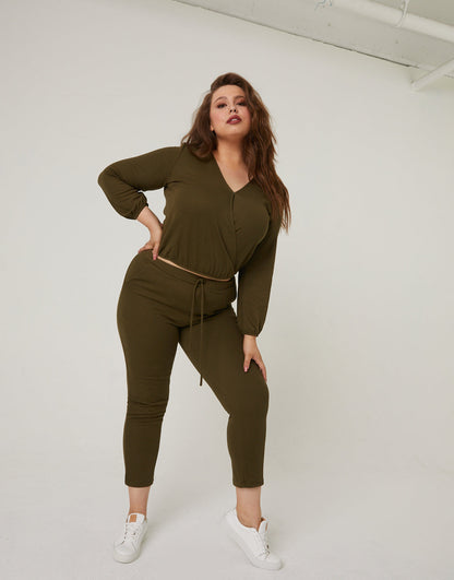 Plus Size Matching Lounge Set