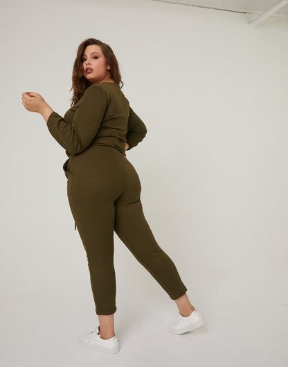 Plus Size Matching Lounge Set