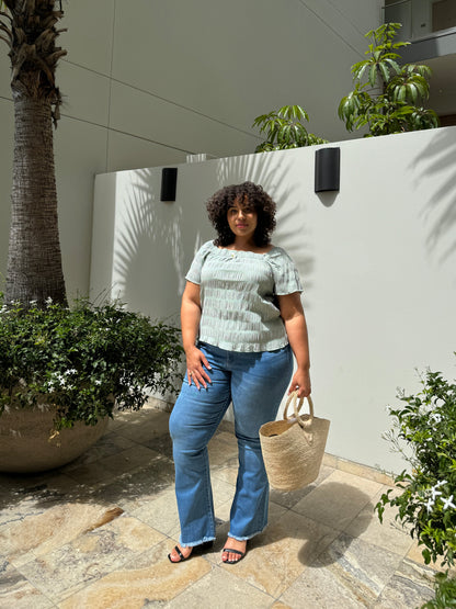 Plus Size Martine Bow Top