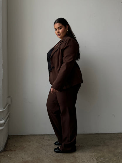Plus Size Solid Trouser Pants
